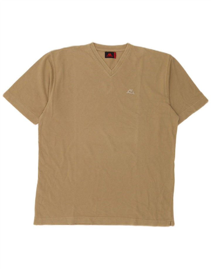 Мужская футболка Kappa Top XL, бежевый хлопок