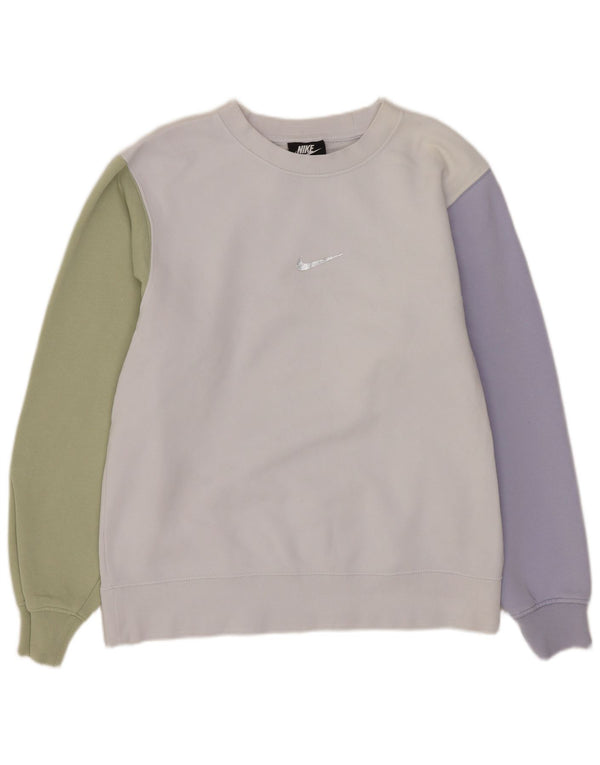 Женский джемпер оверсайз-свитшот Nike UK 6 XS, разноцветный с цветными блоками