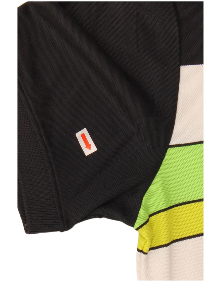 Мужская рубашка-поло Calvin Klein, средний белый полиэстер с цветными блоками