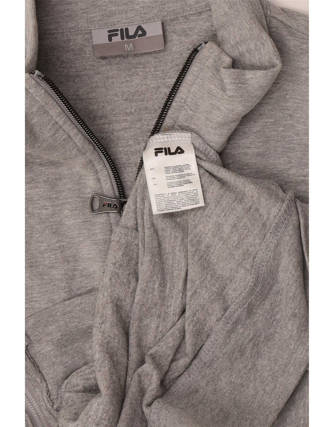 Женский спортивный костюм Fila с графическим рисунком UK 12, средний серый цвет с цветными блоками