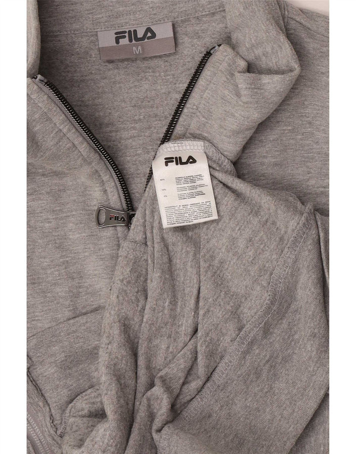 Женский спортивный костюм Fila с графическим рисунком UK 12, средний серый цвет с цветными блоками
