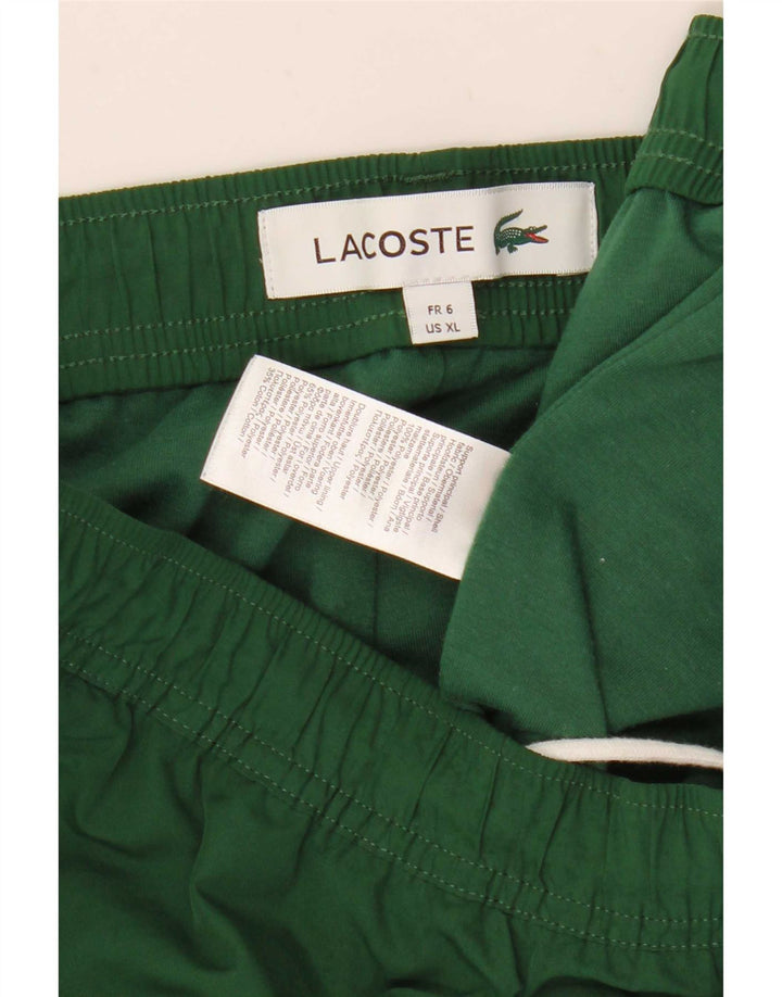 Мужские спортивные брюки Lacoste, джоггеры, размер 6 XL, зеленый полиэстер