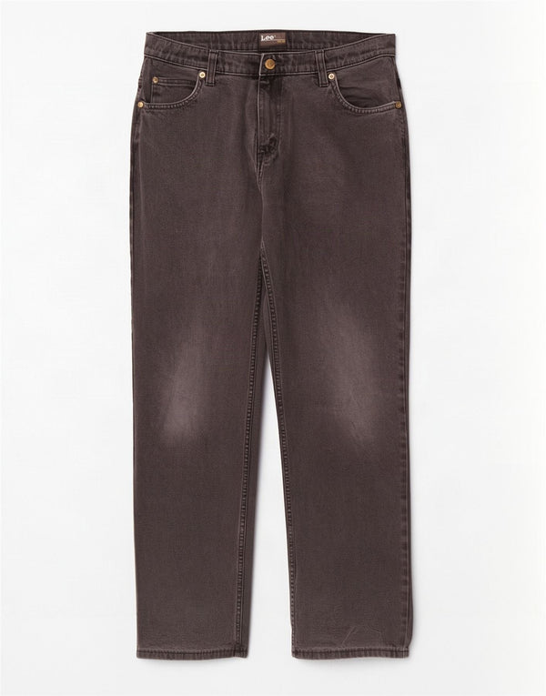 Мужские прямые джинсы Lee Brooklyn W33 L31, черный хлопок