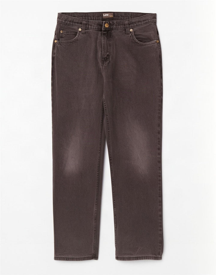 Мужские прямые джинсы Lee Brooklyn W33 L31, черный хлопок