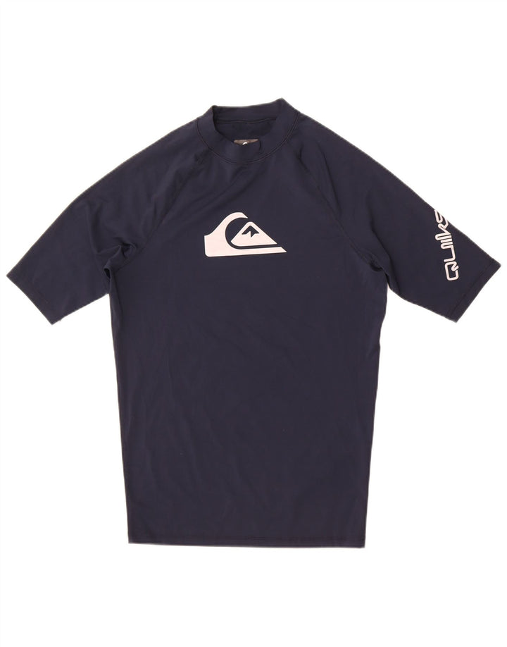Мужская футболка с рисунком Quiksilver, средний темно-синий