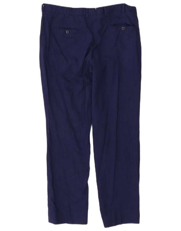 Мужские прямые брюки Massimo Dutti W34 L29 темно-синие