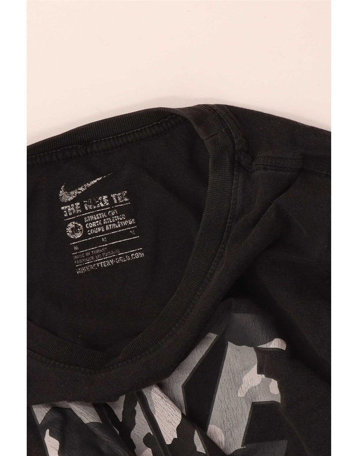 Мужская футболка с рисунком Nike Athletic Cut, средний черный