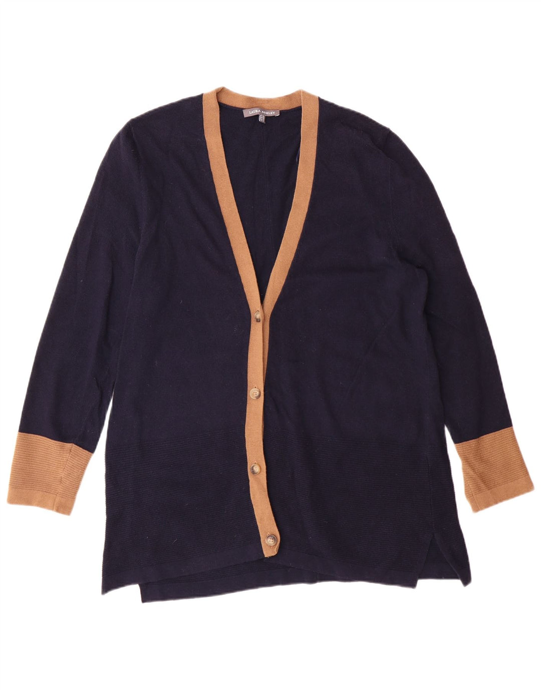 Женский кардиган Laura Ashley UK 14, большой темно-синий хлопковый свитер