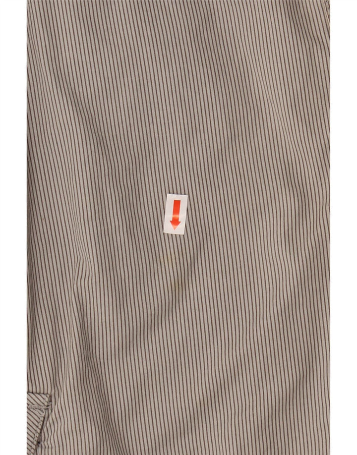 PUMA Mens Cargo Shorts W30 Medium Grey Pinstripe Cotton