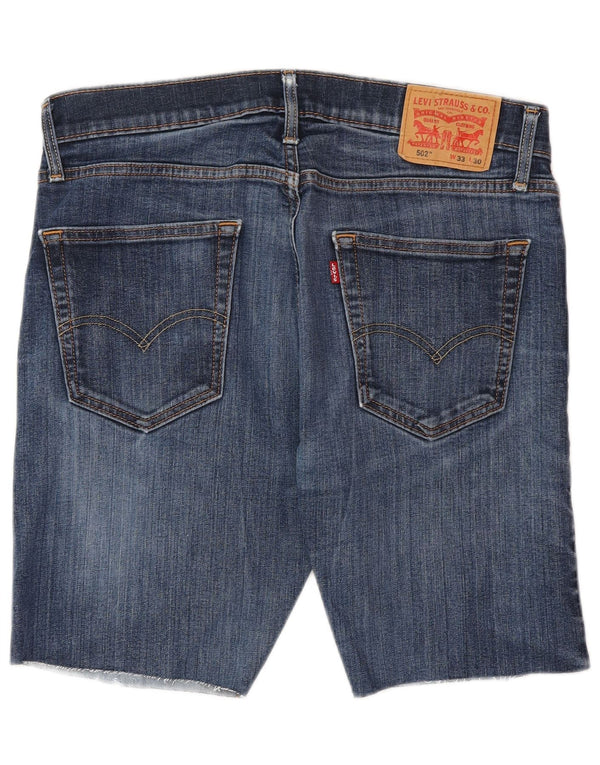 Мужские джинсовые шорты LEVI'S 502 W33, средний синий хлопок