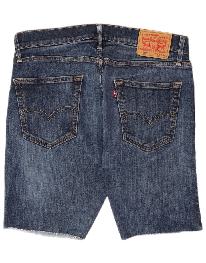 Мужские джинсовые шорты LEVI'S 502 W33, средний синий хлопок