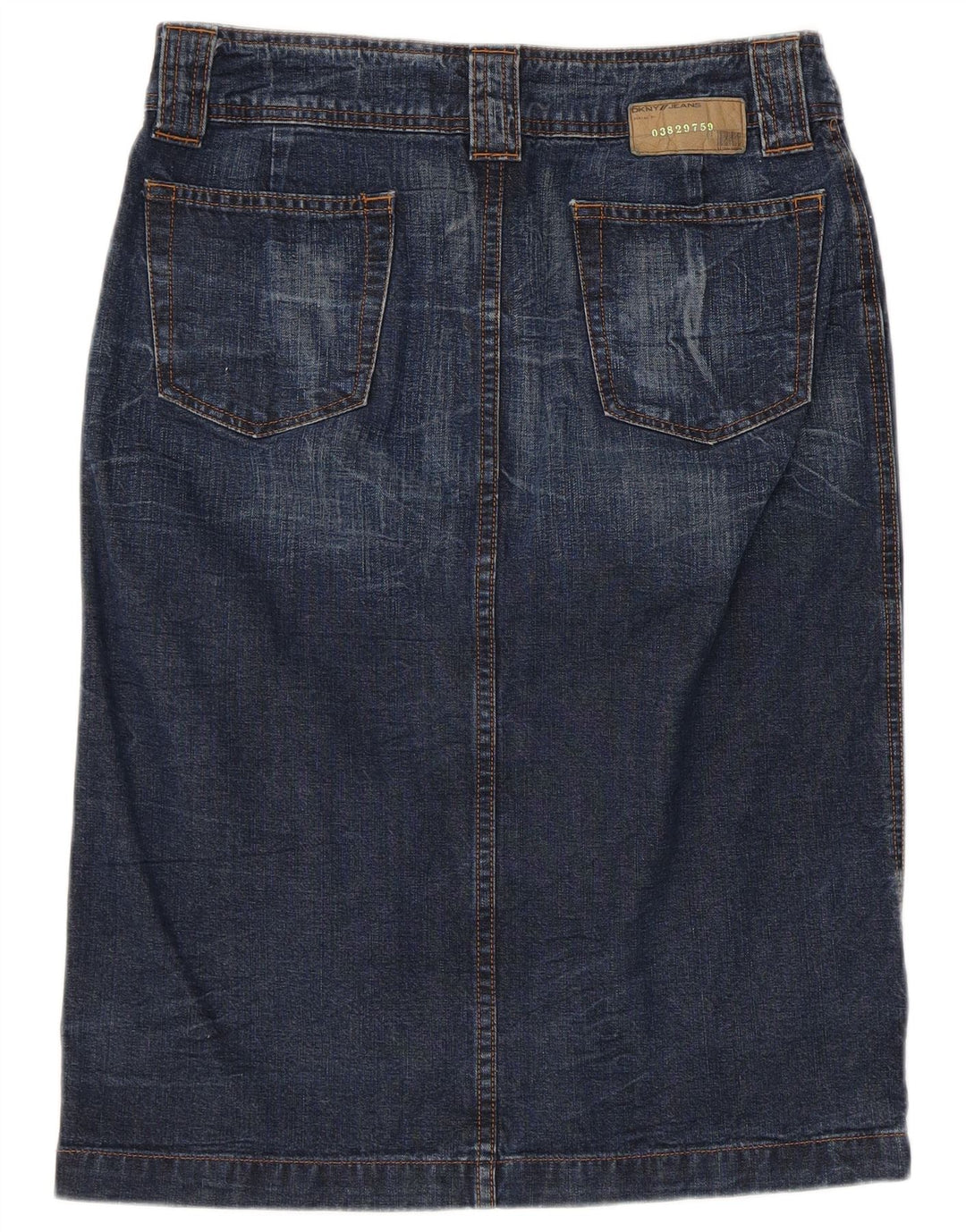 Dkny Женская джинсовая юбка W28, средний синий хлопок, хлопок