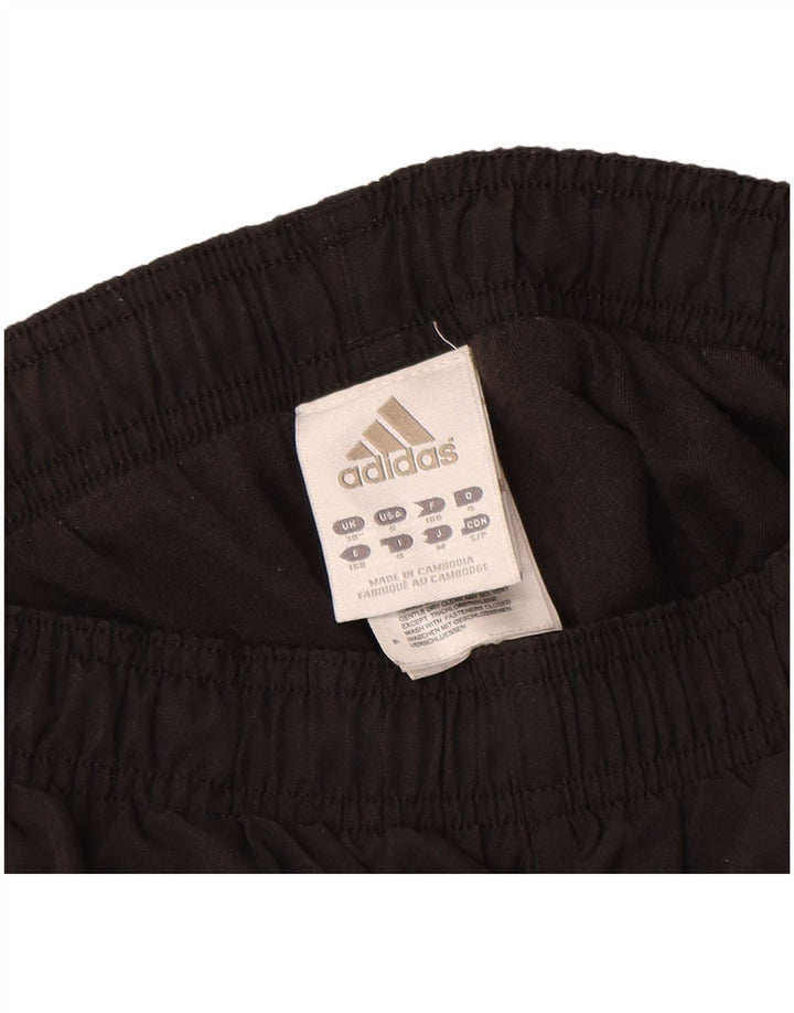 Adidas Мужские спортивные брюки Джоггеры Средний черный полиэстер Спортивные