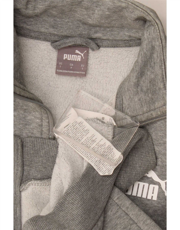 Мужской спортивный костюм Puma, маленькая серая хлопковая куртка в крапинку