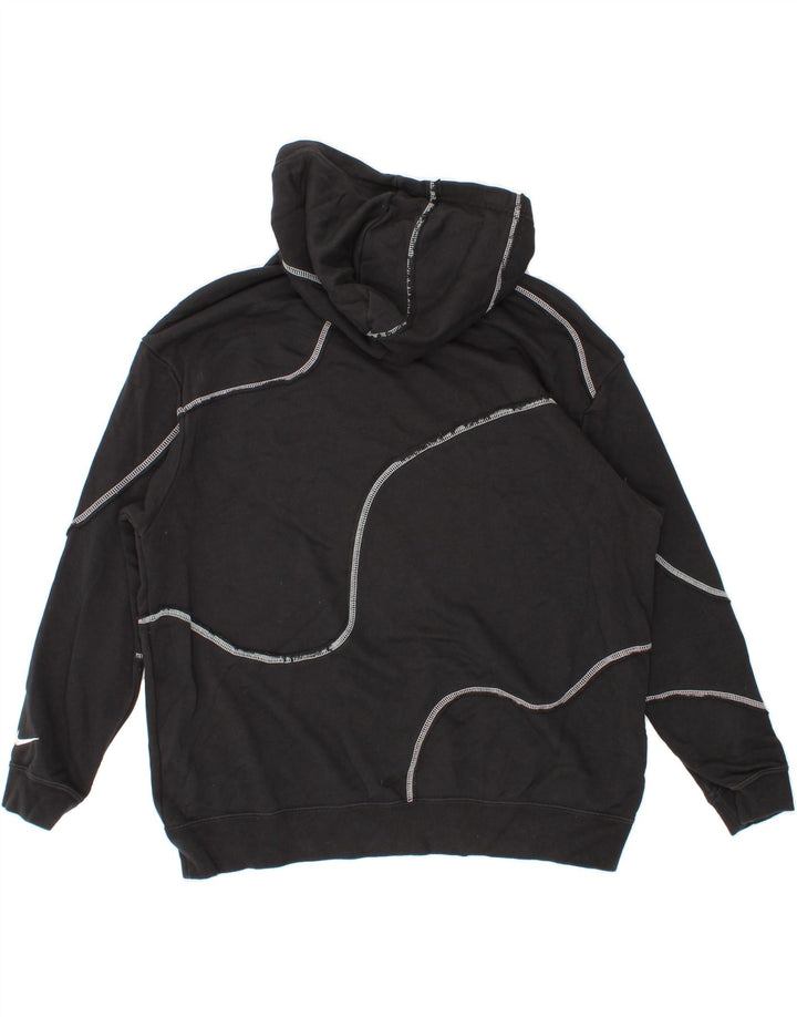 NIKE Mens Hoodie Jumper Medium Black Cotton Vintage Nike and Second-Hand Nike from Messina Hembry 