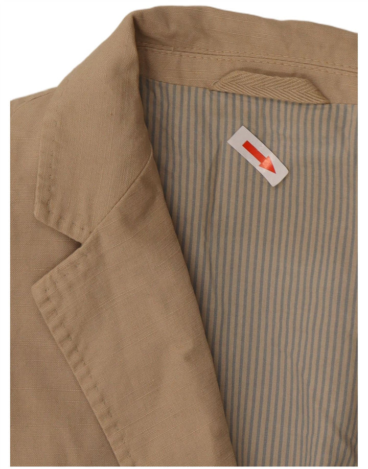 Мужской пиджак с 2 пуговицами Massimo Dutti EU 48, средний бежевый, хлопок