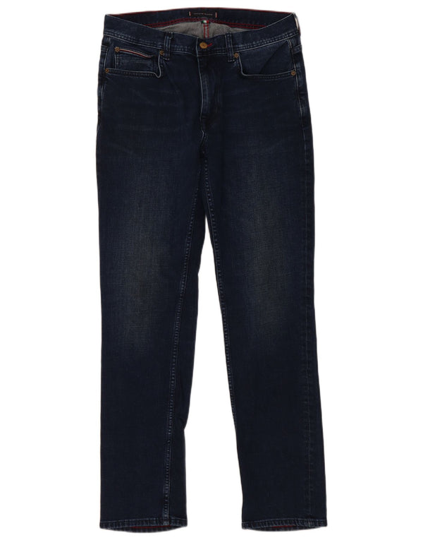 Мужские прямые джинсы Tommy Hilfiger Denton W32 L32 темно-синие, хлопок