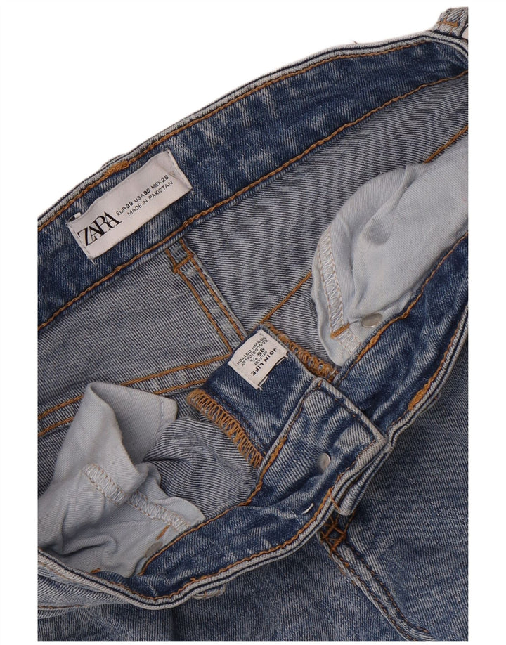 Женские джинсы Bootcut Zara EU 38, маленькие W28 L26, синие, хлопок