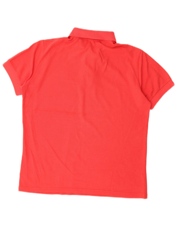 Рубашка-поло Benetton для мальчиков 13-14 лет, 3XL, красный хлопок