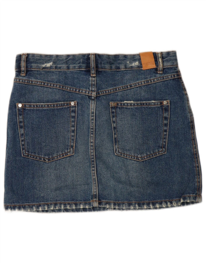 Женская джинсовая мини-юбка Zara, маленькая W26, синяя