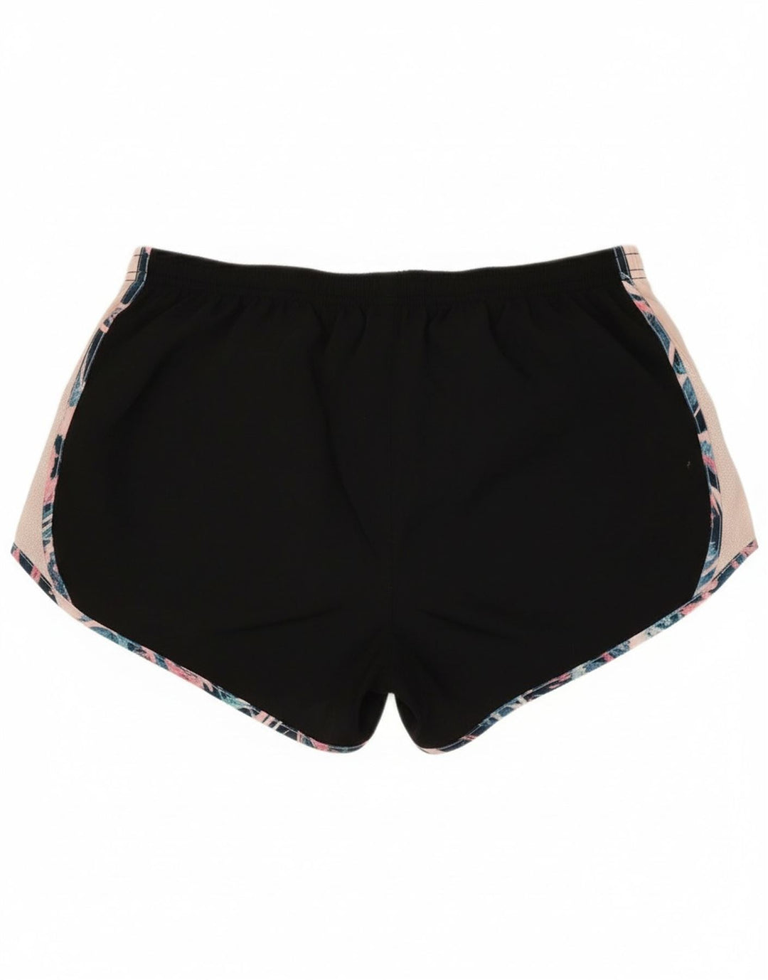 Женские спортивные шорты Nike Dri Fit UK 14, большие черные полиэстер с цветными блоками