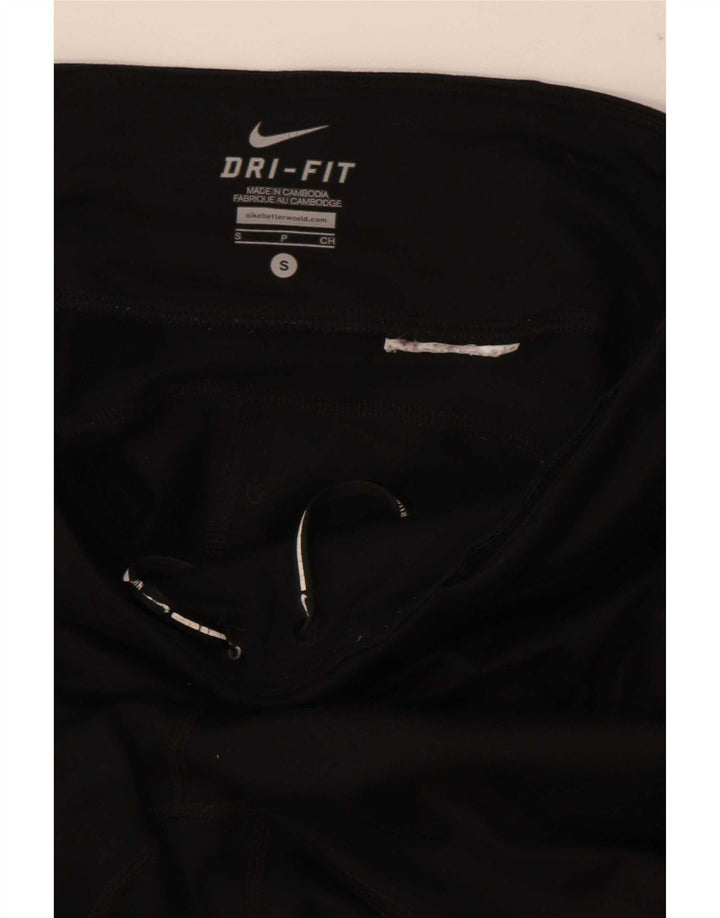 Женские леггинсы Nike Dri Fit UK 10, маленькие черные