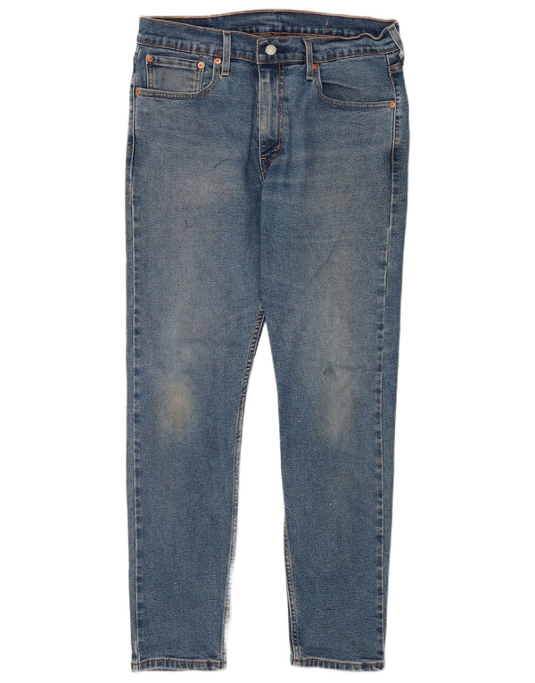 Мужские зауженные зауженные джинсы Levi's 512 W32 L32 синие, хлопок