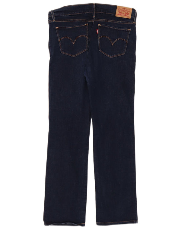 Женские прямые джинсы Levi's 714 W28 L27 синие, хлопок