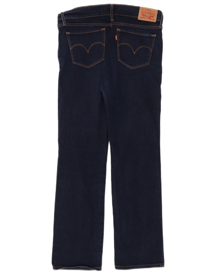 Женские прямые джинсы Levi's 714 W28 L27 синие, хлопок