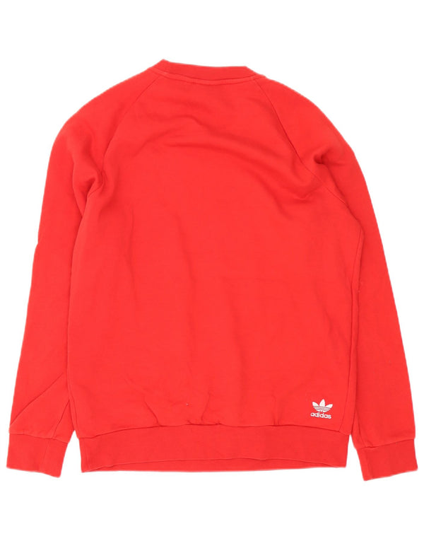Мужской свитшот Adidas с графическим рисунком, маленький красный хлопковый джемпер