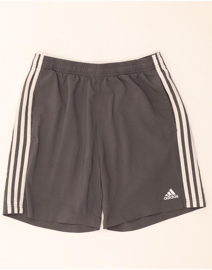 Мужские спортивные шорты Adidas, большие серые, полиэстер