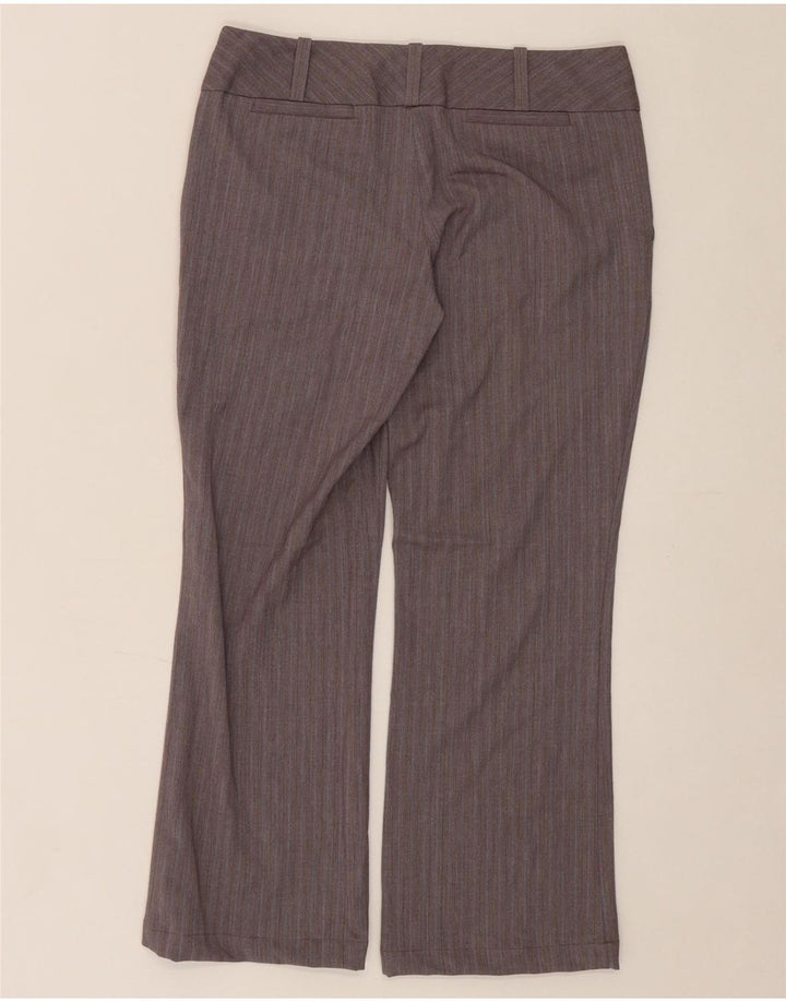 MOSSIMO Womens Bootcut Casual Trousers US 4 Small W30 L27 Grey Striped Vintage Mossimo and Second-Hand Mossimo from Messina Hembry 