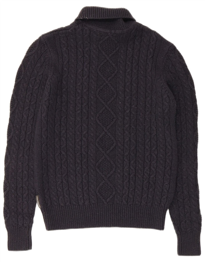 Женский джемпер с высоким воротником French Connection, маленький темно-синий, Великобритания, 10 шт.