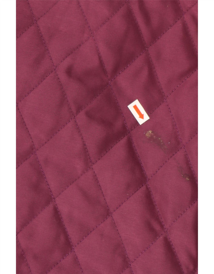 JACK MURPHY Женская стеганая куртка UK 10 маленький фиолетовый полиэстер