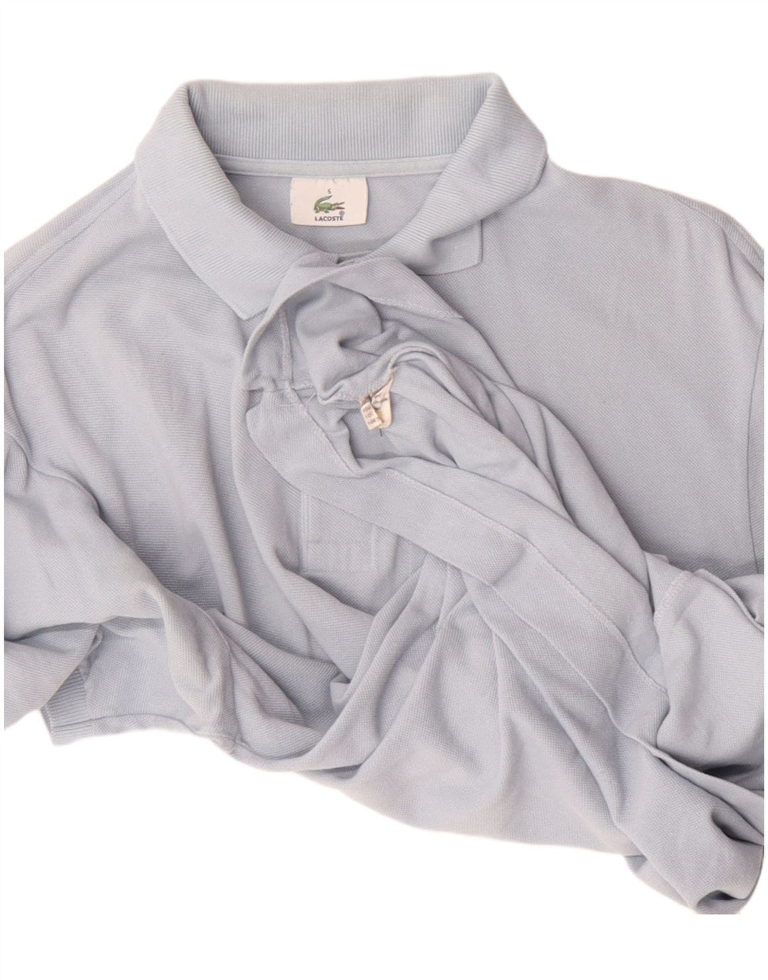 Мужская рубашка-поло Lacoste, размер 5, большая синяя хлопковая