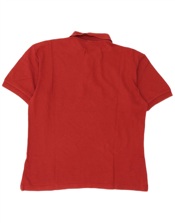 Мужская рубашка-поло Fila IT 52, большая бордовая, хлопок