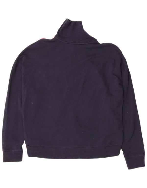 Женский свитер с рисунком Tommy Hilfiger UK 6 XS, темно-синий, хлопок