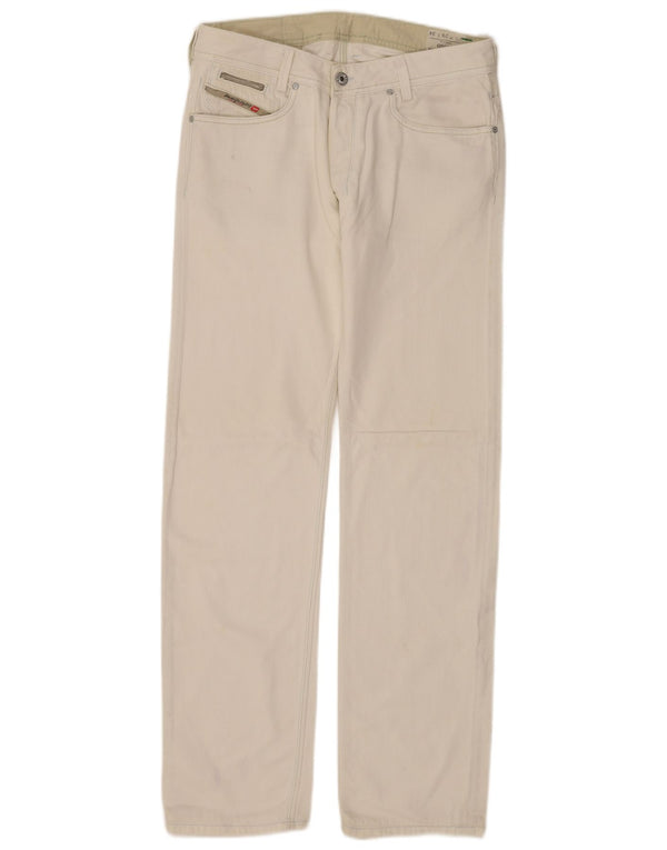 Мужские прямые джинсы Diesel Onijo W29 L34, белый хлопок