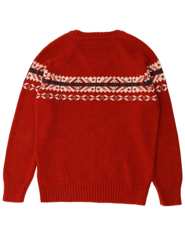 Мужской свитер с вырезом «лодочка» Superdry XL, красный, акрил Fair Isle
