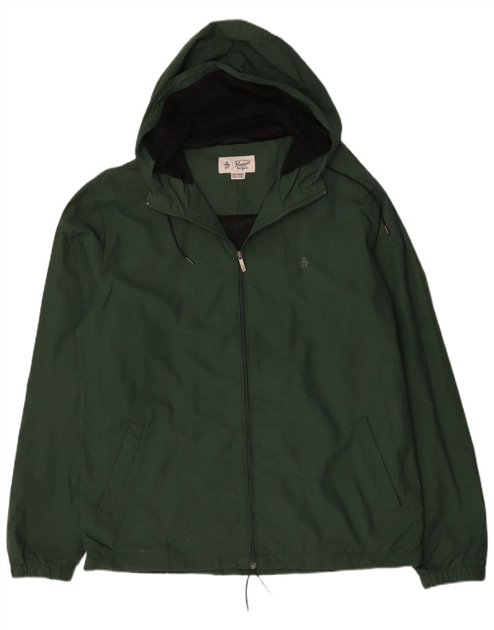 Мужская дождевик с капюшоном Penguin UK 44 2XL Зеленый полиамид