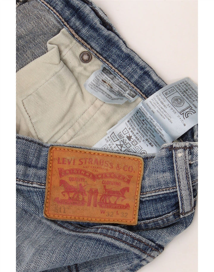 Мужские джинсы LEVI'S 511 Slim W32 L32 Синие, хлопок