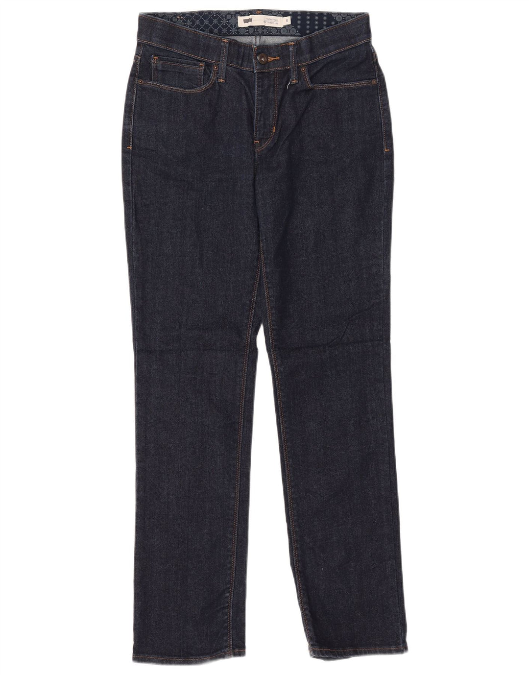Женские прямые джинсы Levi's US 6, средние W28 L30, темно-синие, хлопок