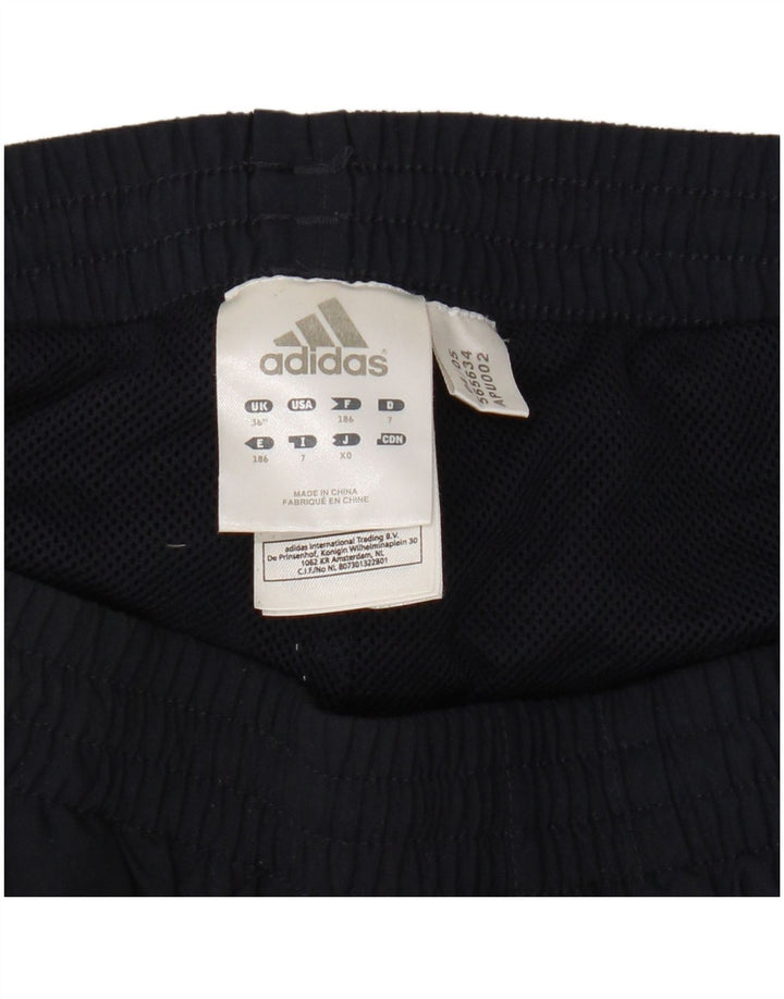 Мужские спортивные брюки Adidas, большие темно-синие, полиэстер