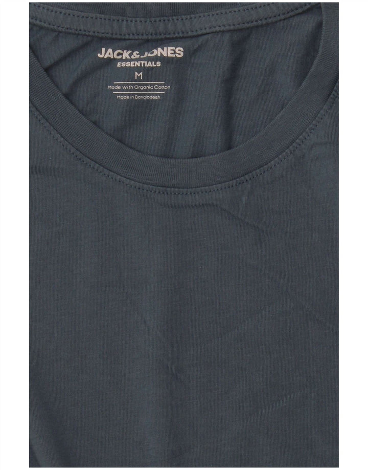 Мужская футболка Jack & Jones из хлопка среднего синего цвета