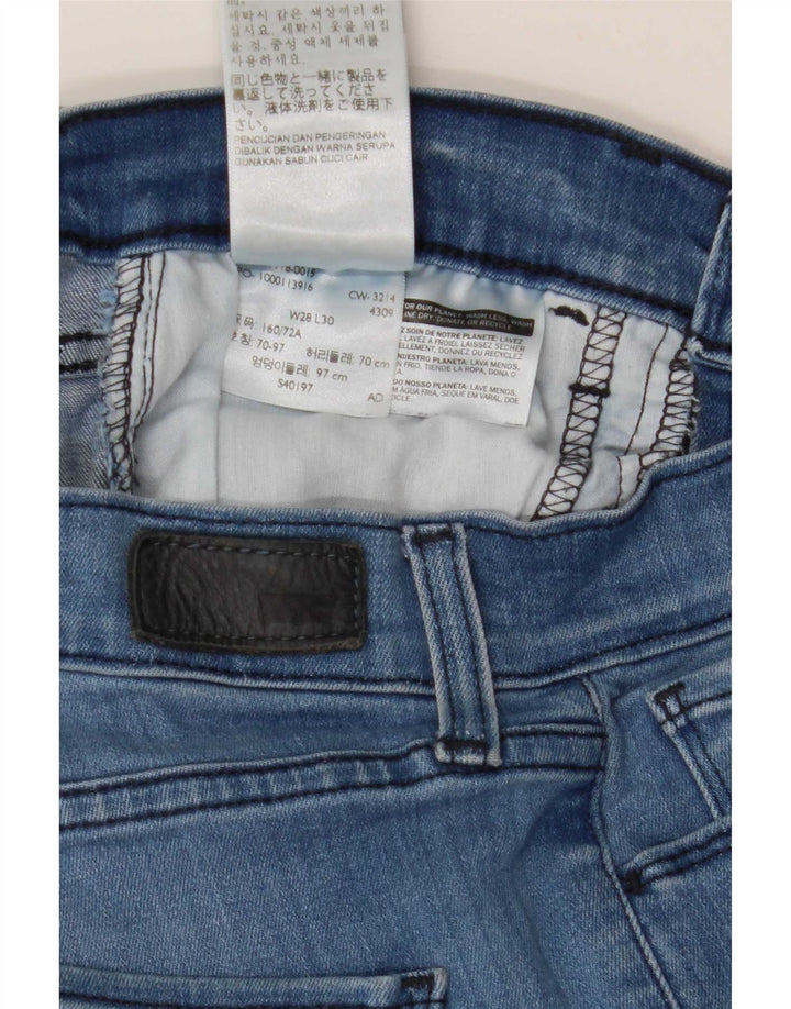 Женские джинсы скинни Levi's W28 L30 синие, хлопок