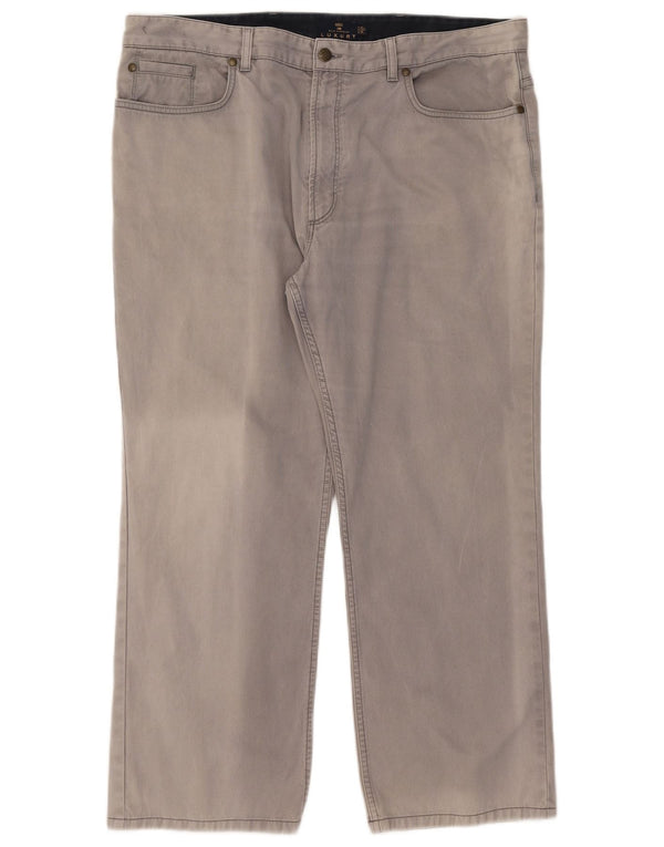 Мужские прямые повседневные брюки Marks & Spencer Blue Harbour W42 L29 серые