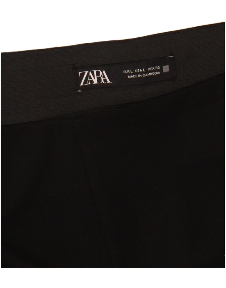 Женские леггинсы Zara UK 14, большие черные