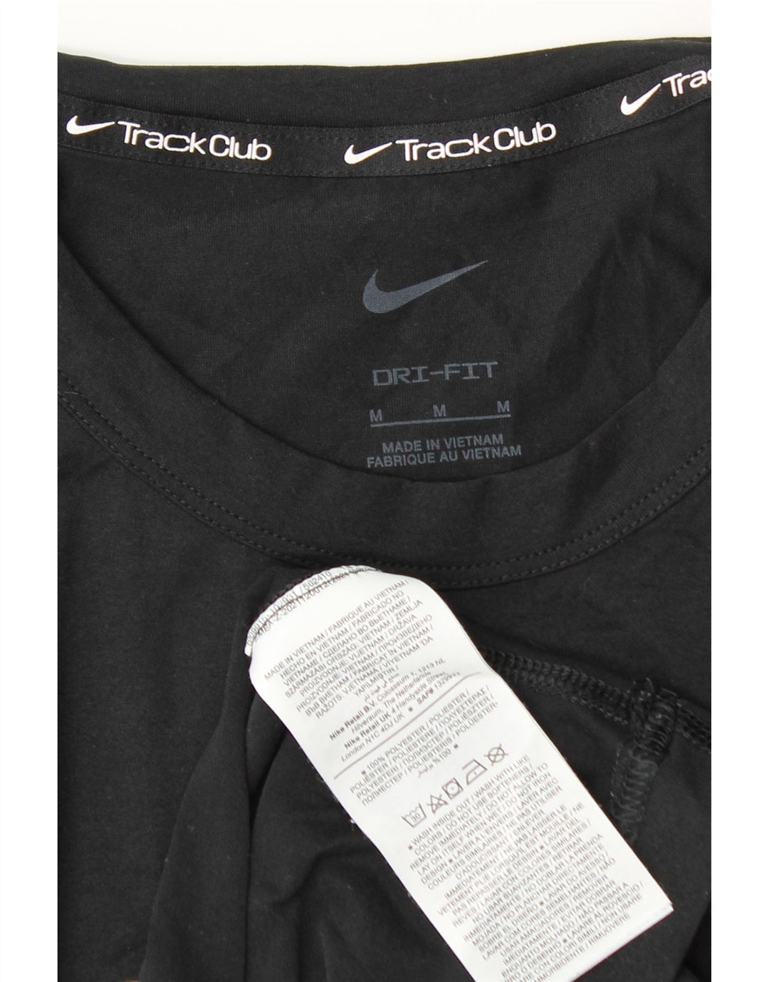 Мужская футболка NIKE Dri Fit с графическим рисунком, средний черный полиэстер
