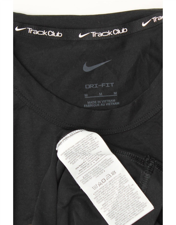Мужская футболка NIKE Dri Fit с графическим рисунком, средний черный полиэстер