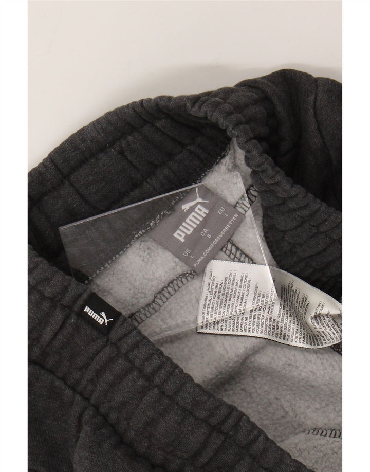 Мужские кроссовки Puma из хлопка большого размера серого цвета